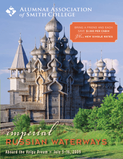 RUSSIAN WATERWAyS - Smith Alumnae