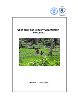 crop and food security assessment