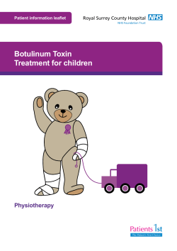 Botulinum Toxin Treatment for children