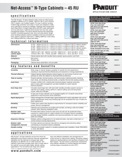 Net-Access&trade; N-Type Cabinets &ndash; 45 RU