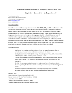 Biculturality in Contemporary American Short Fiction English 247