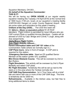 On behalf of the Squadron Commander: THIS IS IT! We will be