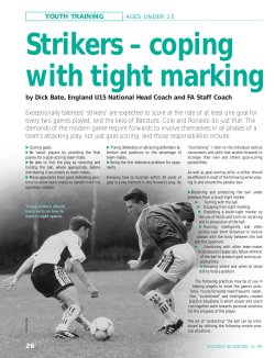 Strikers &ndash; coping with tight marking