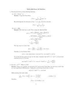 Solutions to Exam #2