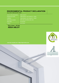 EPD DC 140 Door CloserPDF, 657 KB 13 Sep 2016