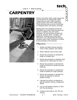 Carpentry SW UPFRONT
