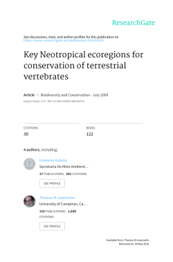 Key Neotropical ecoregions for conservation of