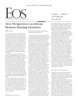 New Perspectives on African Biomass Burning Dynamics