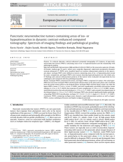 Pancreatic neuroendocrine tumors containing areas of iso