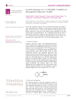 Crystal structure of (&plusmn;)-(7RS, 8SR)-7-methyl-1, 4