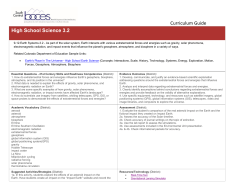 HS Earth Standard 3.2 Earth