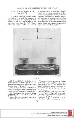 egyptian weights and balances