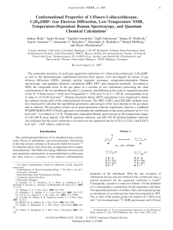 Conformational Properties of 1-Fluoro-1