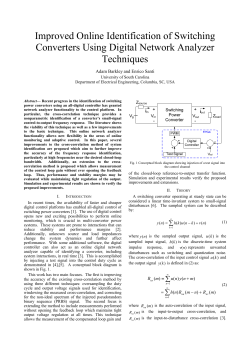 Improved Online Identification of Switching Converters Using Digital