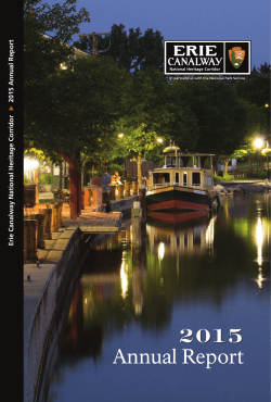 Annual Report - Erie Canalway National Heritage Corridor