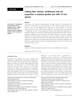 Ecology Letters 8:811-818