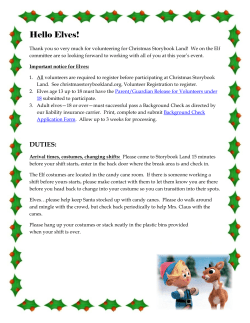 Elf Guidelines - Christmas Storybook Land