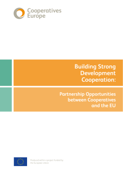 Building Strong Development Cooperation