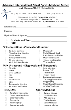 Referral - Advanced Interventional Pain