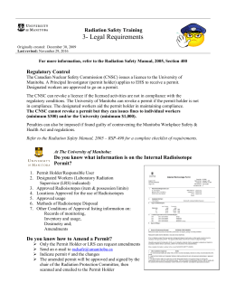 Legal Requirements - University of Manitoba