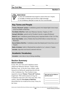 Section Summary Key Terms and People Academic Vocabulary
