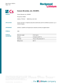 Cesium Bromide, min. 99.999%