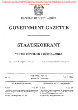 Magistrates Act 90 of 1993