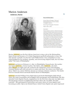 Marian Anderson - Willingboro School District