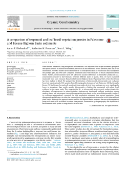 A comparison of terpenoid and leaf fossil vegetation proxies in