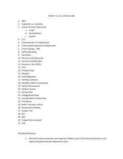 Chapter 11,12,13 Study Guide 1. AAA 2. Capitalism vs. Socialism 3