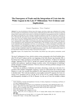 The Emergence of Trade and the Integration of Crete into the Wider
