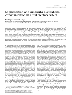 Sophistication and simplicity: conventional