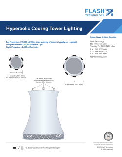 Hyperbolic Cooling Tower Lighting