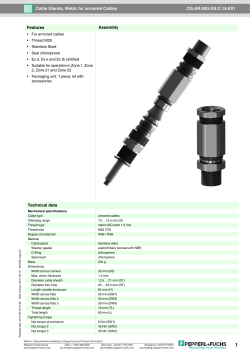 CG.AR.M25.SS.C.16.K01 Cable Glands, Metal, for