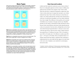 Bone Types Bone Types and Locations