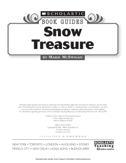 BOOK GUIDES Snow Treasure
