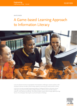 A Game-based Learning Approach to Information Literacy