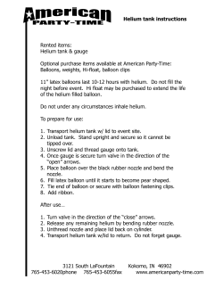 Helium tank instructions