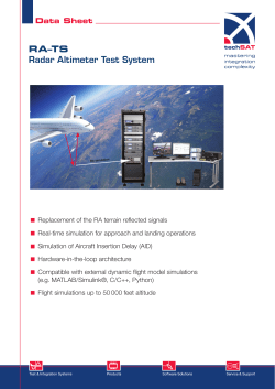 RA&ndash;TS Radar Altimeter Test System