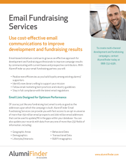 Email Fundraising Services