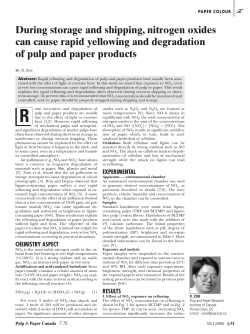 During storage and shipping, nitrogen oxides can cause rapid