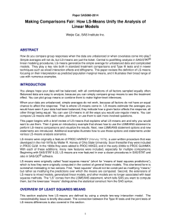 Making Comparisons Fair: How LS-Means Unify the