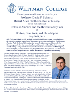 Revolutionary War brochure