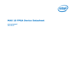 MAX 10 FPGA Device Datasheet
