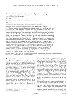 Turbine tent measurements of marine hydrocarbon seeps on