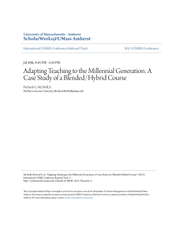 Adapting Teaching to the Millennial Generation