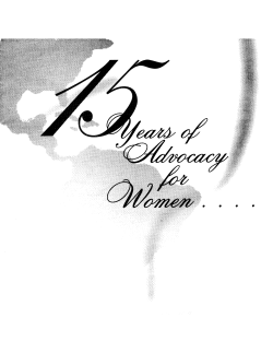 15 Years of Advocacy: Women and the Law