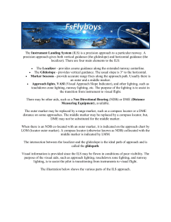 The Instrument Landing System (ILS) is a precision approach to a