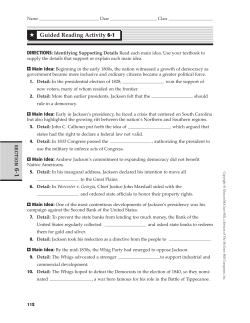 6 -1 Guided Reading Activity 6-1