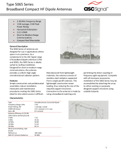 5065 Broadband Compact HF Dipole Antennas
